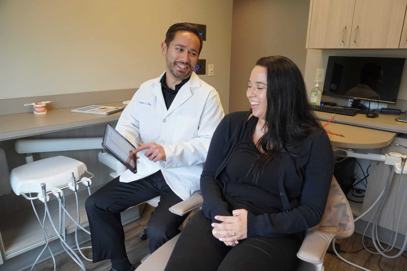 Dr. Anton Diy at Preserve Family Dentistry with a patient.